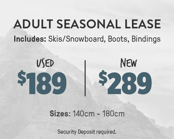 Adult Seasonal Lease – Used $189 | New $289